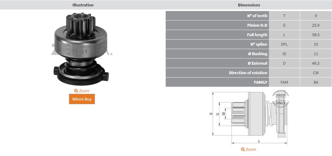 MARS DISLISI 9 DIS CHRYSLER GRAND CARAVAN 3.0 - SPIRIT - VOYAGER 2.5 - 3.0