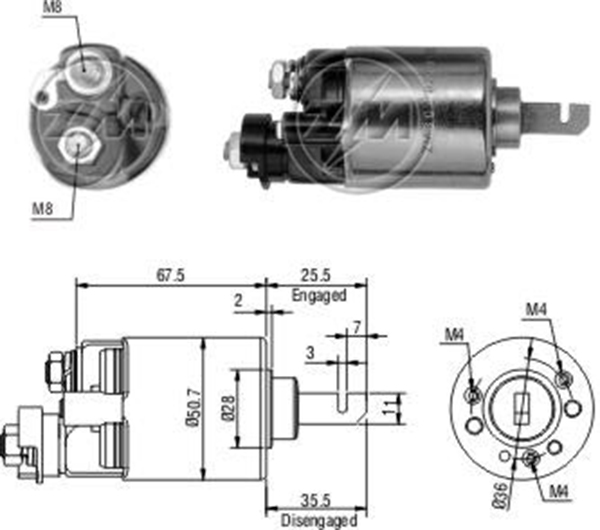 MARS OTOMATIGI 12V HONDA ACCORD - SHUTTLE (KISA PISTON)