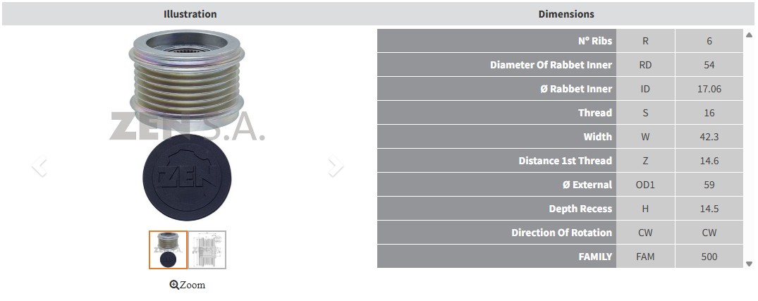 ALTERNATOR KASNAK CITROEN BERLINGO C ELLYSE - C4 CACTUS 1.6 / PEUGEOT 2008 - 3008 - 5008 - 208 - 308 - PARTNER 1.6 (6