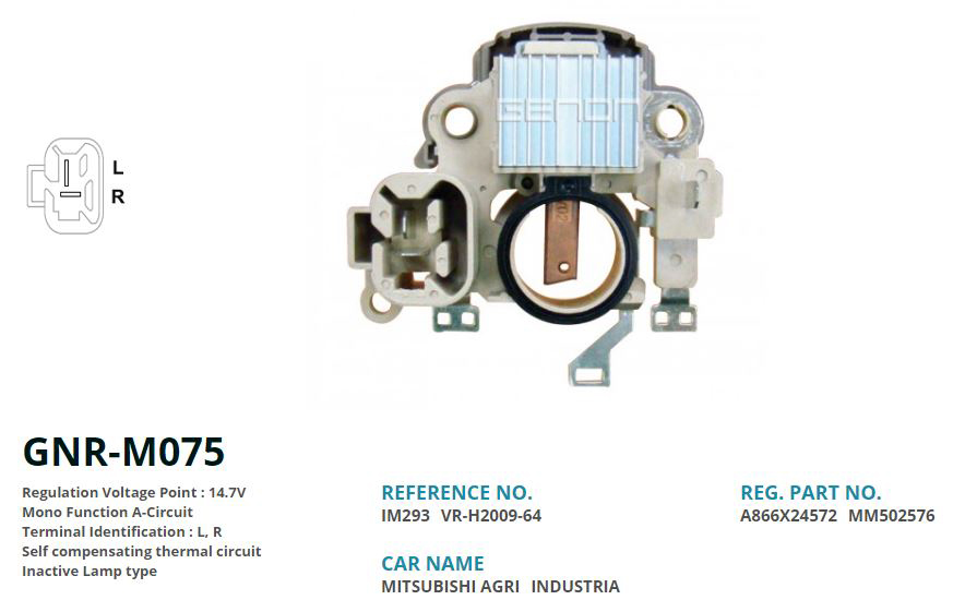 ALTERNATOR KONJEKTOR 12V MITSUBISHI FORKLIFT (L, R)