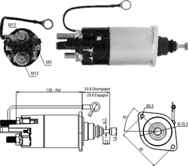 MARS OTOMATIGI 12V 39MT MERCEDES-BENZ / VOLVO CUMMINS (SDE-0841)