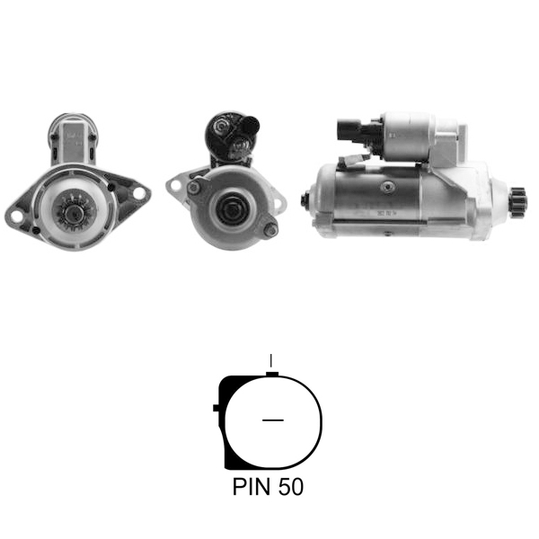 MARS MOTORU 12V 2,0 KW 13 DIS (CCW) AUDI / SEAT / SKODA / VOLKSWAGEN TDI MOTOR (ESW20ER25)