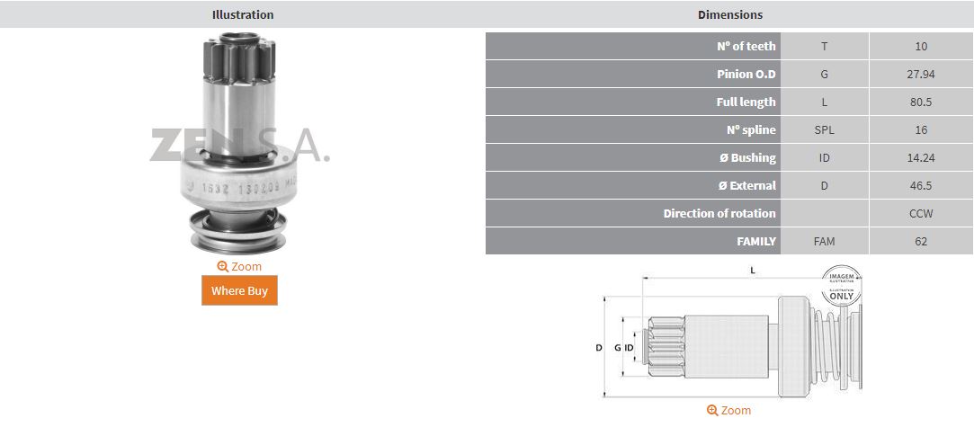 MARS DISLISI 10 DIS AUDI A3 / SEAT / SKODA / VOLKSWAGEN (CCW)