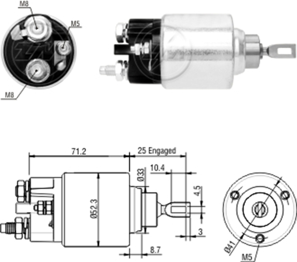 MARS OTOMATIGI 12V CITROEN BERLINGO - C3 - SAXO - XSARA / PEUGEOT 106 - 205 - 206 - 306 - PARTNER