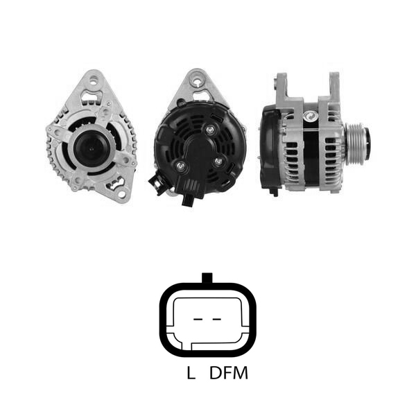 ALTERNATOR 12V 150 AMP ALFA ROMEO 159 - BRERA - SPIDER 2.4 JTDM / FIAT CROMA 24 JTDM MULTIJET (104210-5021 - DA