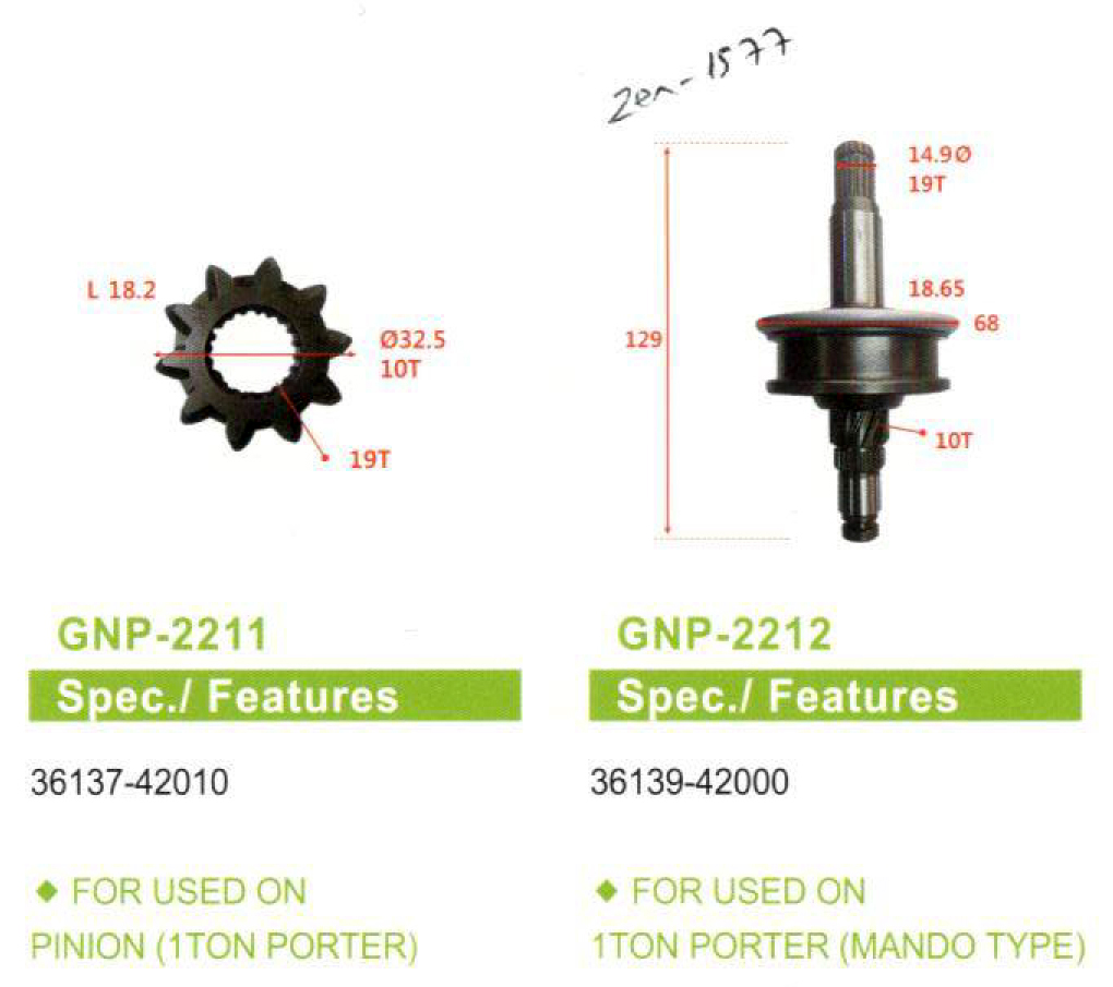 MARS DISLISI (UMD-5449) (GNP-2234) 10 DIS HYUNDAI H100 + DISLI KAFASI