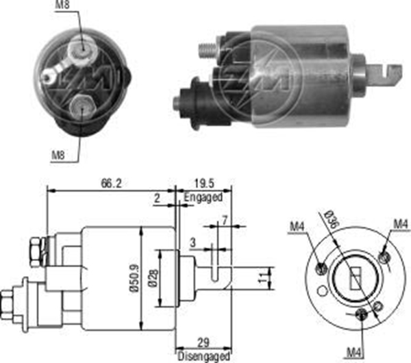 MARS OTOMATIGI 12V HONDA CIVIC - ACCORD YENI MODEL (KISA PISTON) (SMTSBA-0609)