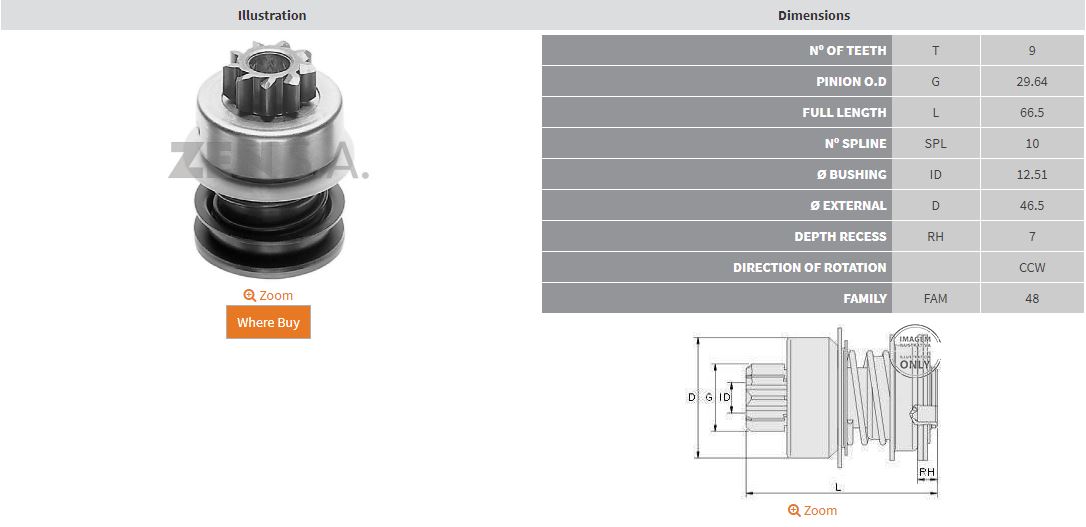 MARS DISLISI 9 DIS VOLKSWAGEN 1200 - 1300 - 1500 - TRANSPORTER 1.2 / LANCIA (CCW)