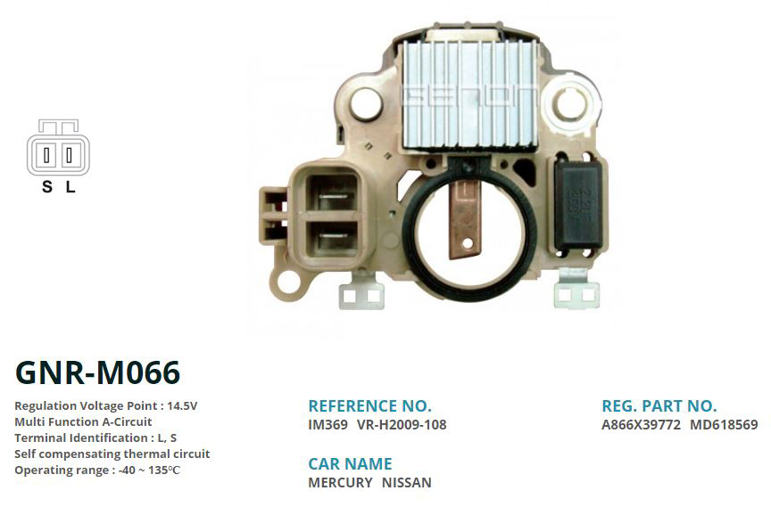 ALTERNATOR KONJEKTOR 12V MERCURY VILLAGER 3.3 V6 / NISSAN QUEST 3.3 01.1999-12.2002 (L, S)