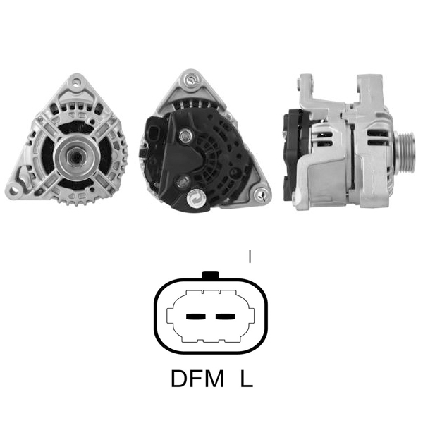 ALTERNATOR 12V 100 AMP OPEL ASTRA - CORSA 1.2-1.4 / VAUXHALL CORSA - CORSAVAN (0124325171)