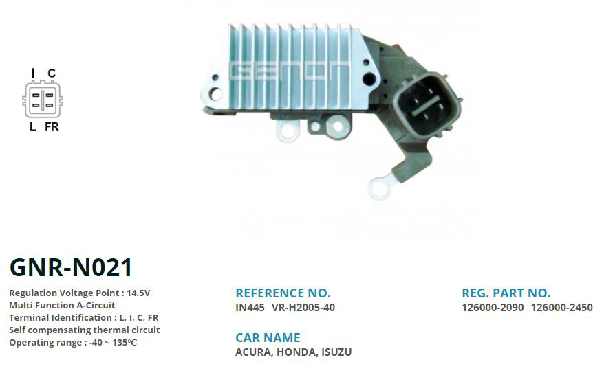 ALTERNATOR KONJEKTOR 12V TOYOTA / HONDA YENI MODEL 4 FISLI 63.5MM (L, I, C, FR)