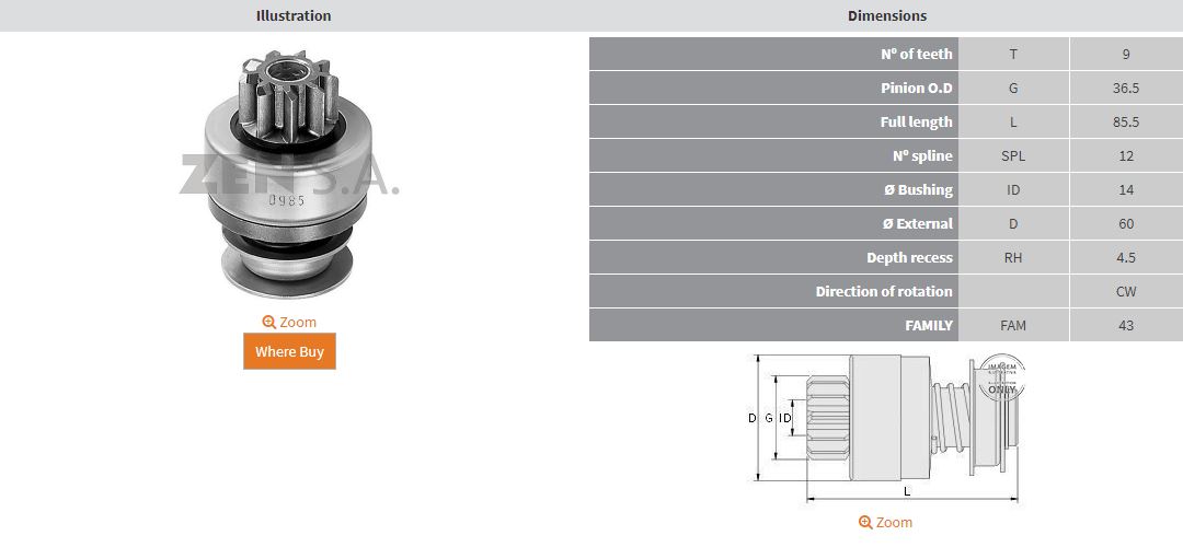 MARS DISLISI 9 DIS FIAT ALLIS / TCM