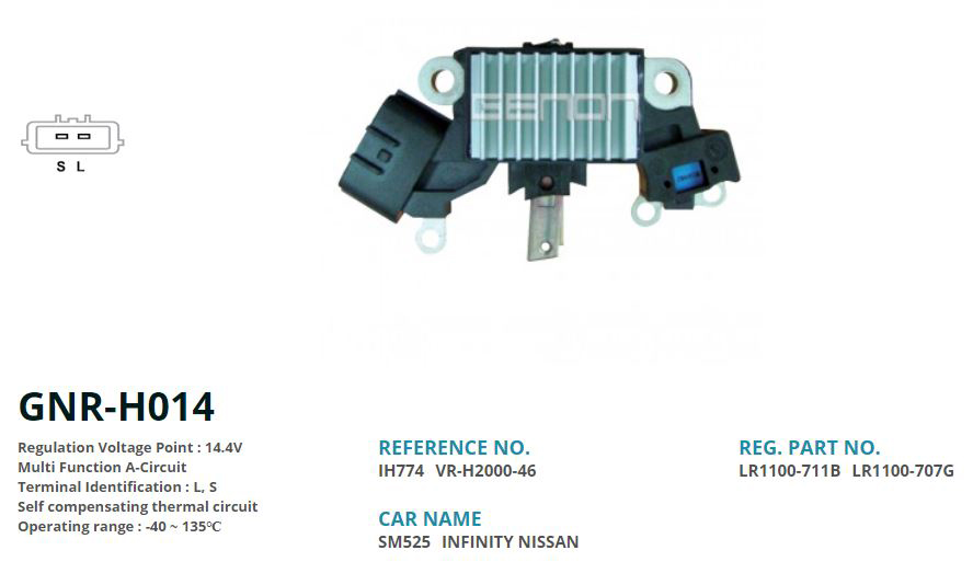 ALTERNATOR KONJEKTOR 12V NISSAN MAXIMA 3.0 (95-97 MODEL) - INFINITI I30 3.0 (L, S)