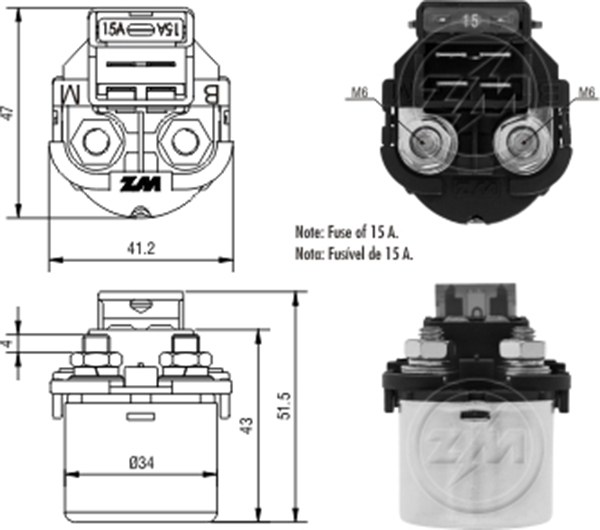 MARS OTOMATIGI 12V HONDA CBX 200 STRADA - NX 200 - XR 200