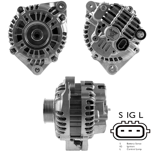 ALTERNATOR 24V 90 AMP IVECO 190 - 260 - 340 - 380 - 400 - 410 - 440 - 720