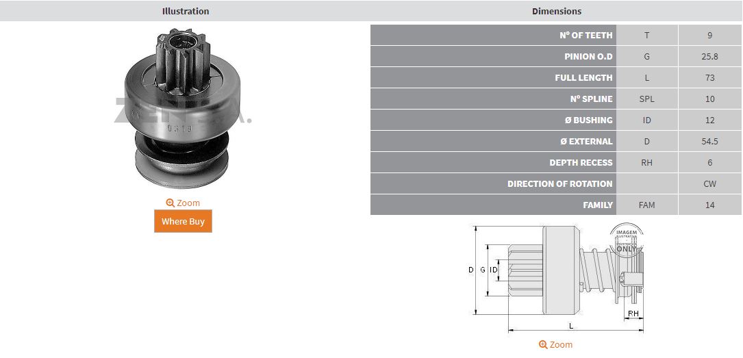 MARS DISLISI 9 DIS MERCEDES BENZ 200 - 220 - 240D ORTA FREZE