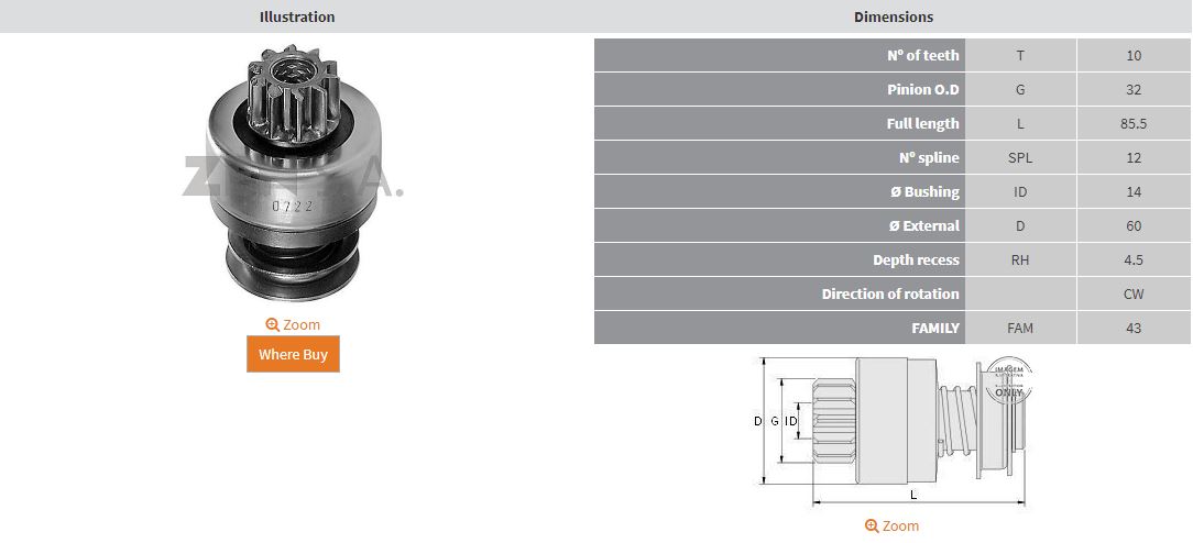 MARS DISLISI 10 DIS 28MT CASE / CUMMINS KUCUK KAFA