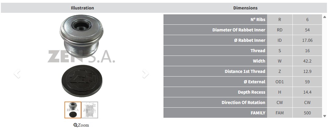 ALTERNATOR KASNAK CITROEN C3 1.4 HDI - C4 - C5 - BERLINGO1.6 HDI / FIAT DUCATO 2.0 JTD / PEUGEOT 207 - BIPPER 1.4 HDI