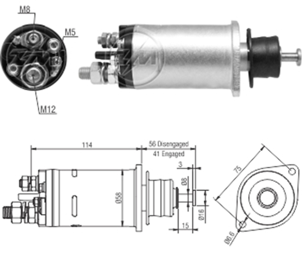 MARS OTOMATIGI 12V AGRALE / CASE / FORD F650 - 750 / FREIGHTLINER / GM - CHEVROLET / INTERNATIONAL / KENWORTH / NEW