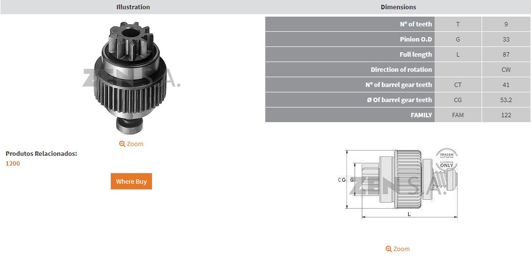 MARS DISLISI 9 DIS THERMOKING - DAEWOO FORKLIFT / ISUZU D-MAX