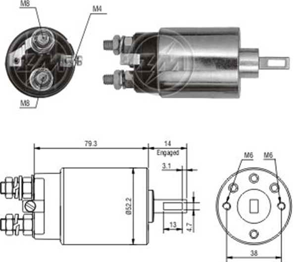 MARS OTOMATIGI 24V HITACHI STARTERS