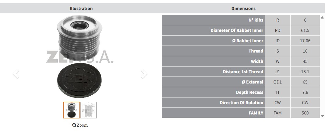 ALTERNATOR KASNAK ALFA ROMEO 159 1.9 JTDM / FIAT STILO - BRAVO 1.9 JTD / OPEL ASTRA - VECTRA 1.9 CDTI (6 KANAL)
