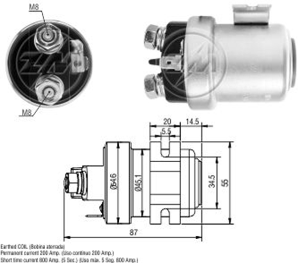 MARS OTOMATIGI 12V 200 AMPER UNIVERSAL TIP ARA OTOMATIK (TEK FIS)