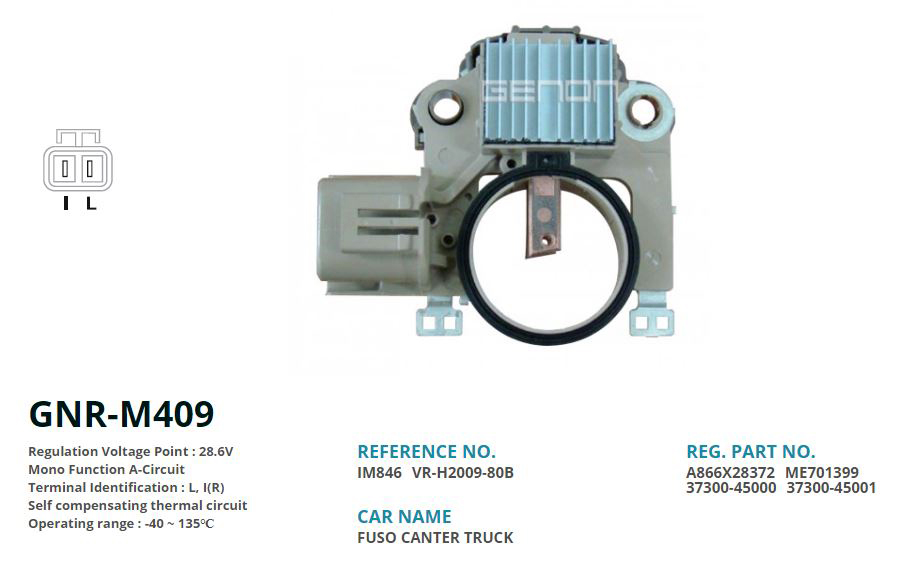 ALTERNATOR KONJEKTOR 24V MITSUBISHI FUSO CANTER 659 YENI MODEL (L, I(R))