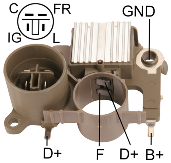 ALTERNATOR KONJEKTOR 12V HONDA CIVIC / CRX 32MM