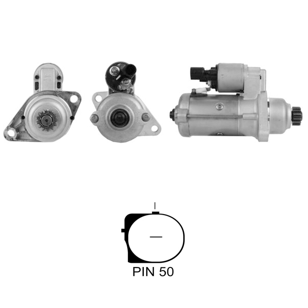 MARS MOTORU 12V 2,0 KW 13 DIS (CCW) AUDI / SEAT / SKODA / VOLKSWAGEN (ESW20ER20)