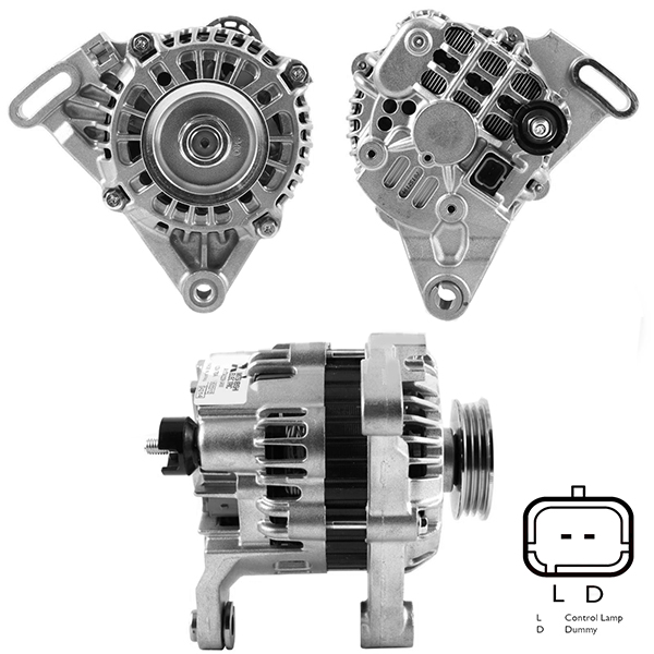 ALTERNATOR (URETIMDEN KALDIRILMISTIR) 12V 75 AMP NISSAN 1.1 / RENAULT CLIO II 1.2 - KANGOO 1.2 - THALIA - TWING