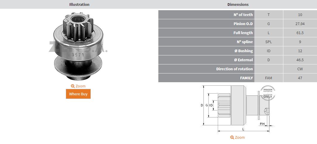 MARS DISLISI 10 DIS RENAULT 18 - 20 - 25 DIZEL