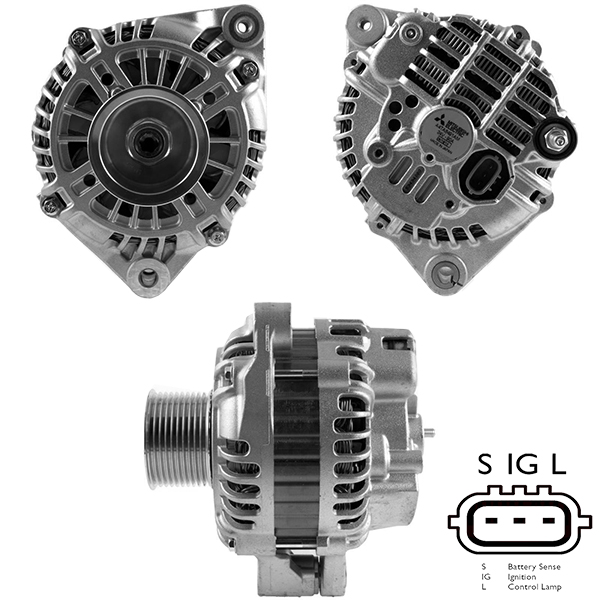 ALTERNATOR 24V 90 AMP IVECO 180 - 190 - 260 - 340 - 380 - 400 - 410 - 440