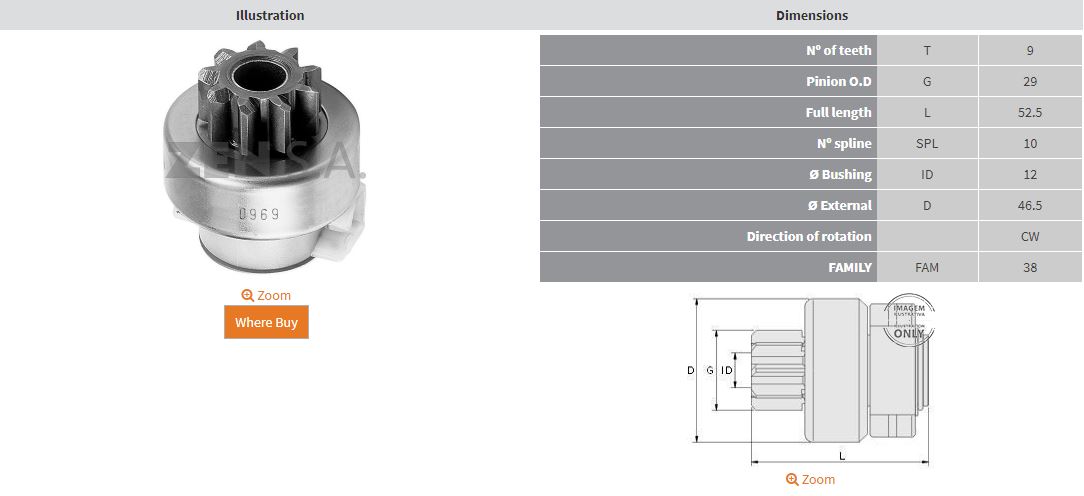 MARS DISLISI 9 DIS BMW 3.18I - 3.24D - 5.24D