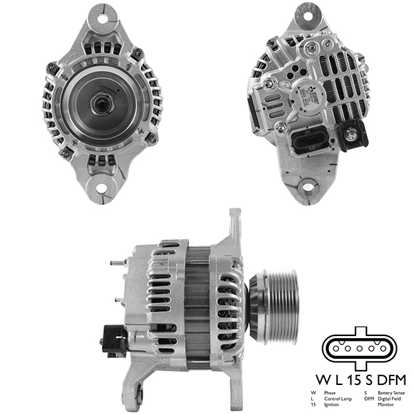 ALTERNATOR 24V 110-130 AMP RENAULT / VOLVO FH - FM - FMX 12.8