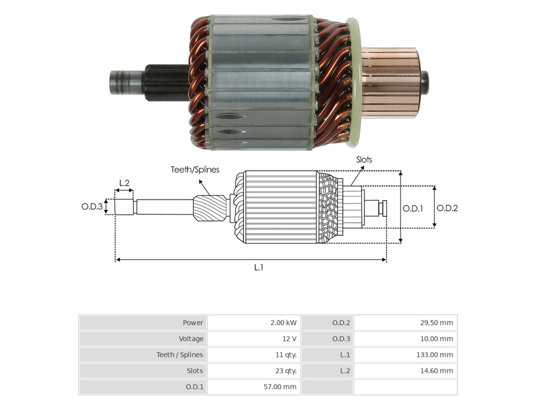 MARS KOLLEKTORU 12V 11 DIS MITSUBISHI FUSO CANTER