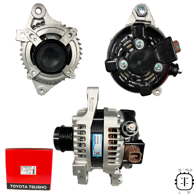 ALTERNATOR (TOYOTA TSUSHO) 12V 100 AMP TOYOTA AURIS - COROLLA 1.6 - AVENSIS 1.6 / 2.0 - VERSO 1.8 (IG-RLO-L-M)