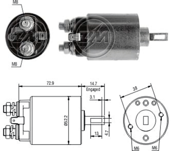 MARS OTOMATIGI 12V NISSAN CAPSTAR - KINGCAP - VANETTE - PICK-UP / ISUZU (SS-1223)