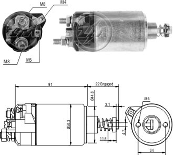 MARS OTOMATIGI 12V VOLKSWAGEN PASSAT / SKODA 120 / VOLVO 240 / FORD