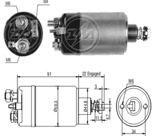 MARS OTOMATIGI 12V CHRYSLER - DODGE CHARGER - OMNI / CHRYSLER - PLYMOUTH HORIZON - TURISMO