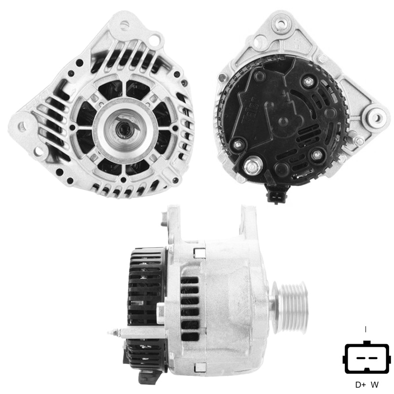 ALTERNATOR 12V 90 AMP FORD GALAXY 1.9 TDI / SEAT ALHAMBRA - CORDOBA - IBIZA - TOLEDO / SKODA / VOLKSWAGEN CADDY