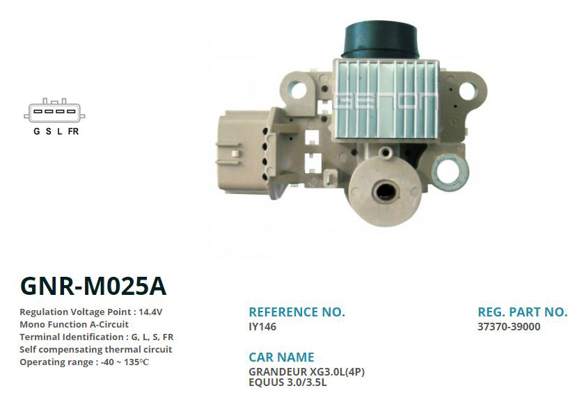 ALTERNATOR KONJEKTOR 12V HYUNDAI SONATA / KIA 120 AMP ALTERNATOR (4 FIS - 4 FIS AKTIF) (G, L, S, FR)