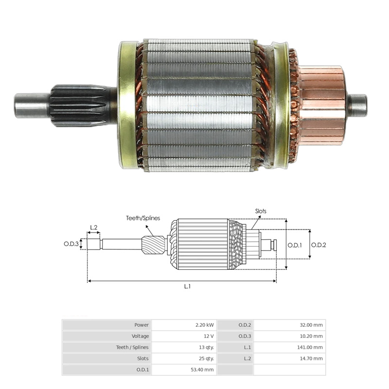 MARS KOLLEKTORU 12V 13 DIS MITSUBISHI L300 Y.M. / RENAULT MASTER (UMK-1040)