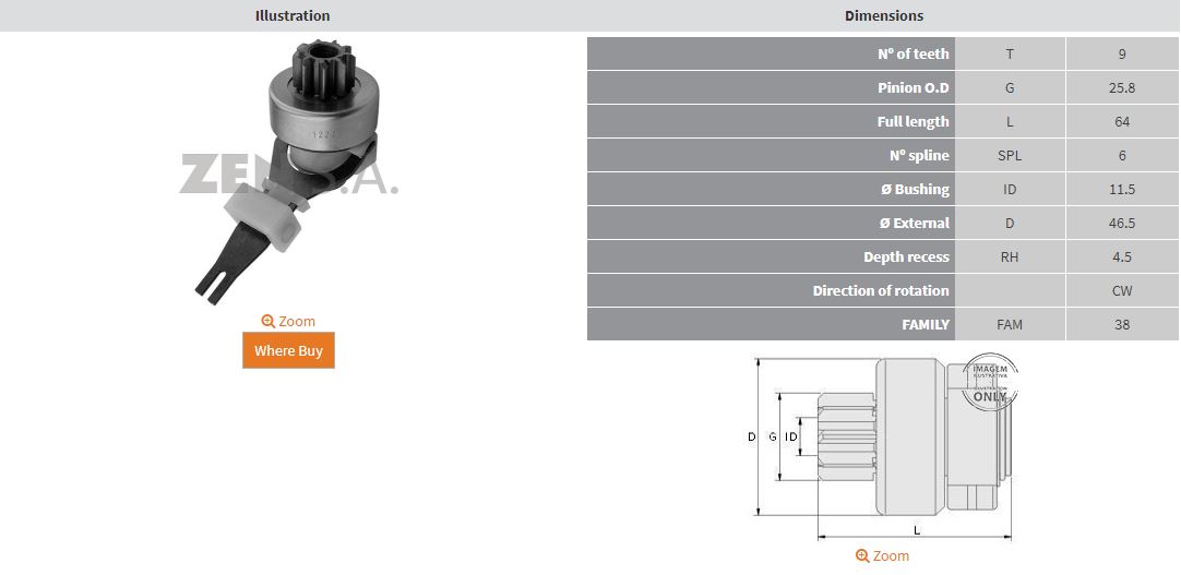 MARS DISLISI 9 DIS FIAT PANDA 750 - TIPO 1.1 - UNO 45