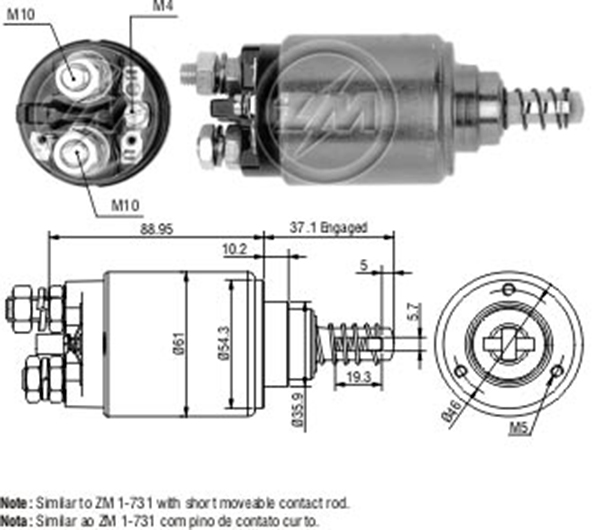 MARS OTOMATIGI 12V ATLAS COPCO / MERCEDES-BENZ UNIMOG / DEUTZ (CBS-B704)