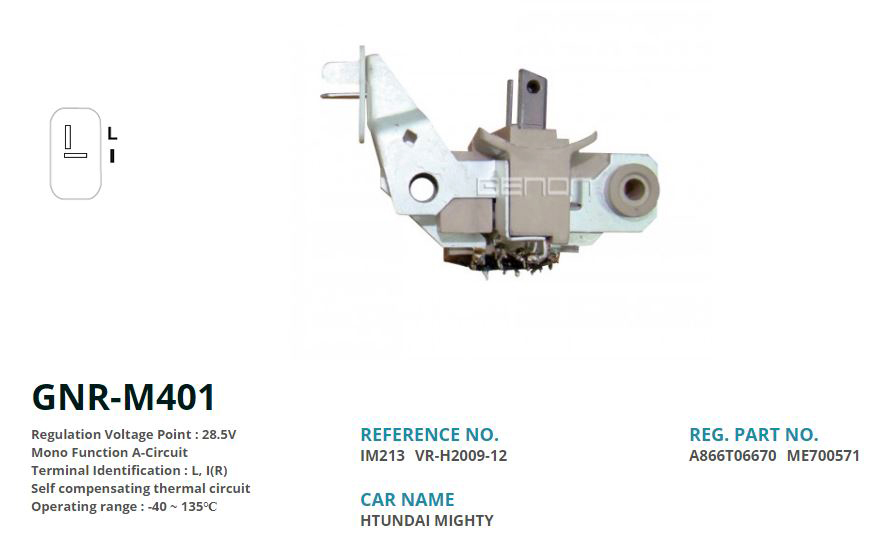 ALTERNATOR KONJEKTOR 24V MITSUBISHI CANTER 444 - 449 ESKI MODEL (L, I(R))