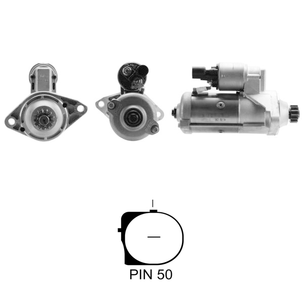 MARS MOTORU 12V 2,0 KW 13 DIS (CCW) AUDI TFSI / SEAT TFSI / SKODA TSI / VOLKSWAGEN GOLF - PASSAT - POLO - SCIROC