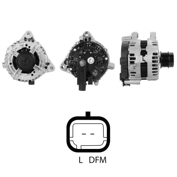 ALTERNATOR 12V 180 AMP CITROEN C5 - C6 2.7 HDI / PEUGEOT 407 - 607 2.7 HDI (0121715001)