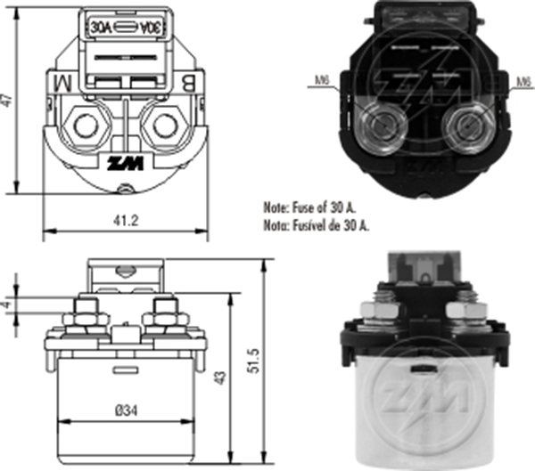 MARS OTOMATIGI 12V HONDA NX 4 FALCON MOTORSIKLET