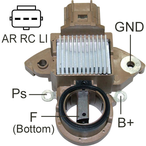 ALTERNATOR KONJEKTOR 12V LI-RC-AS TERMINAL FORD FUSION - FORD TRANSIT - FORD FOCUS 2.0L 2008-2010 / MAZDA 150 AMP